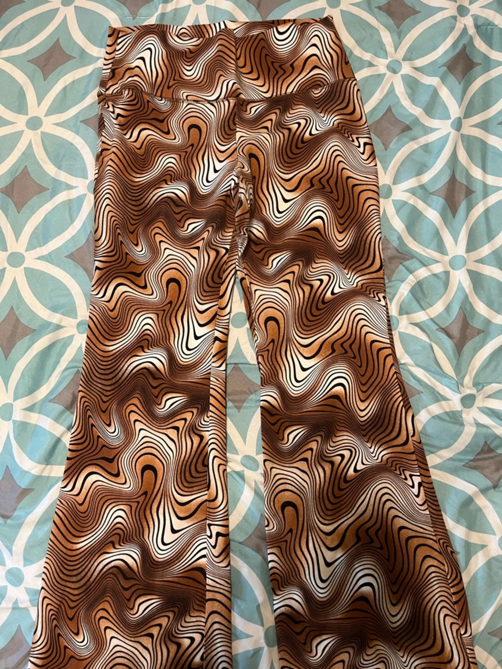 wild fable Brown Black and White Swirl High-Rise Leggings